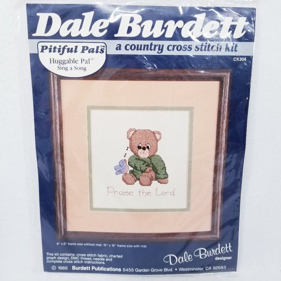 Dale Burdett Vtg. Pitiful Pals Cross Stitch Kit - Picture 1 of 6